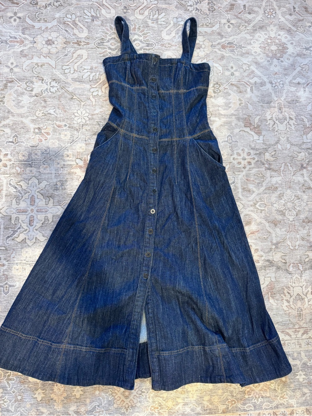 Maeve by Anthropologie Denim Midi Dress - Picture 2 of 4